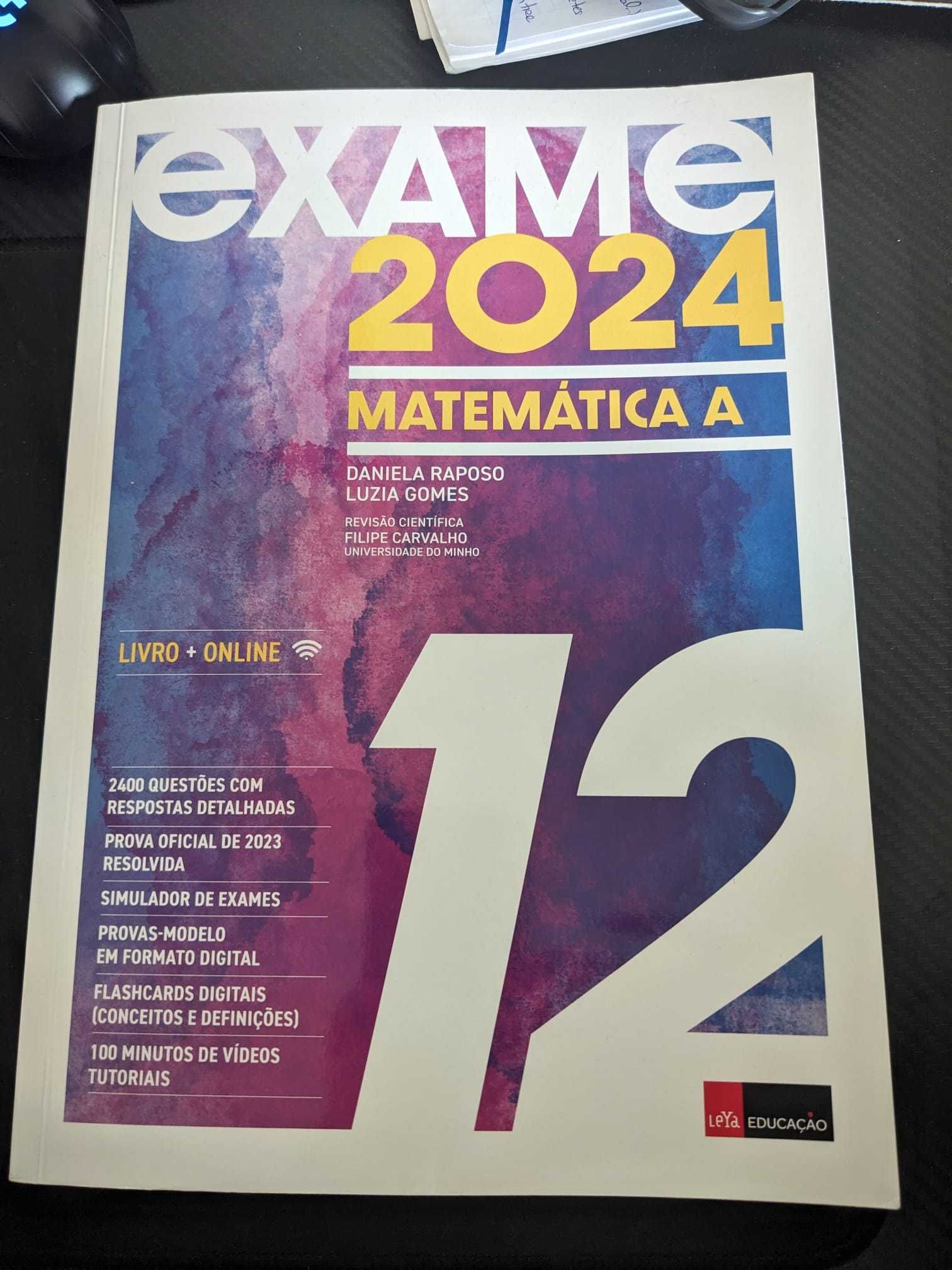 Livro Exame 2024 Matemática A (Leya Educação)