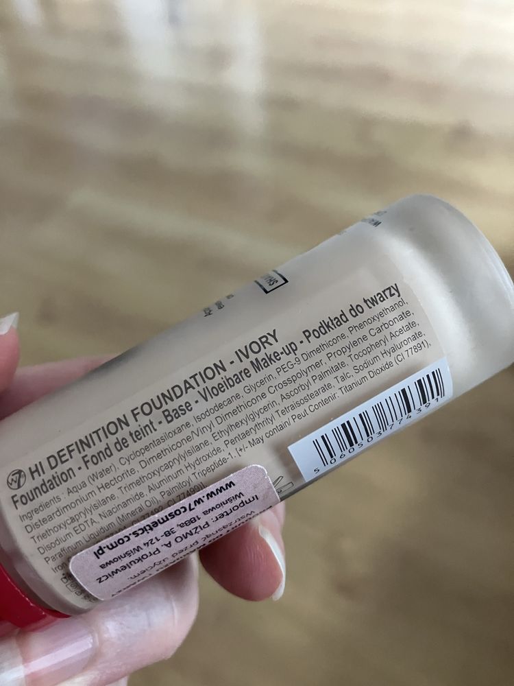 Podkład HD Foundation W7 ivory