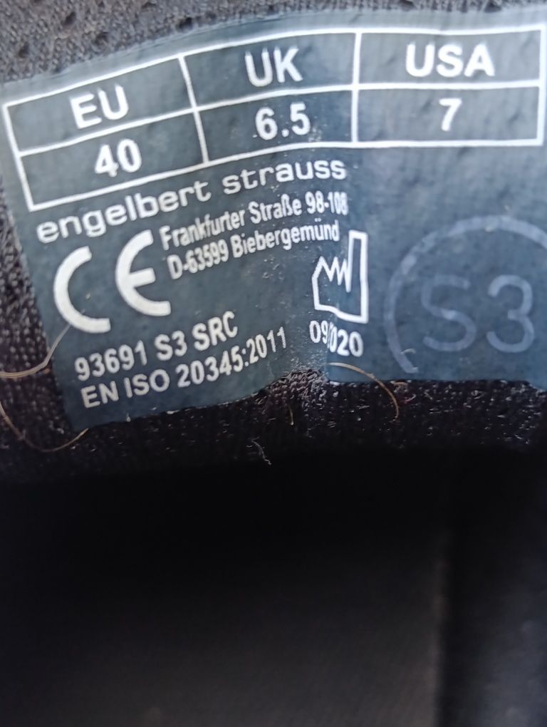 Engelbert strauss 40p. Чоловічі робочі кросівки.