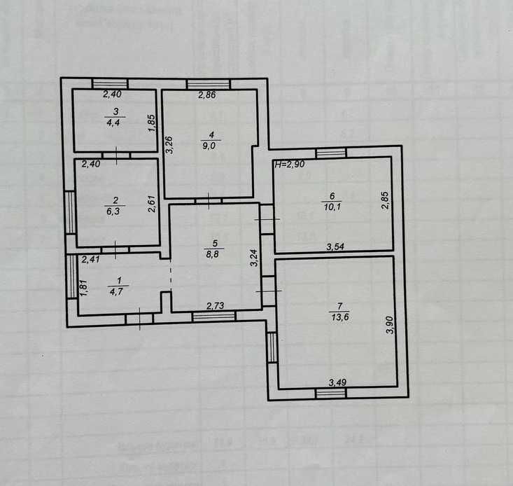 Продаж будинку 57 кв. м, з ділянкою 10 соток, 3 кімнати. с.Тарасівка