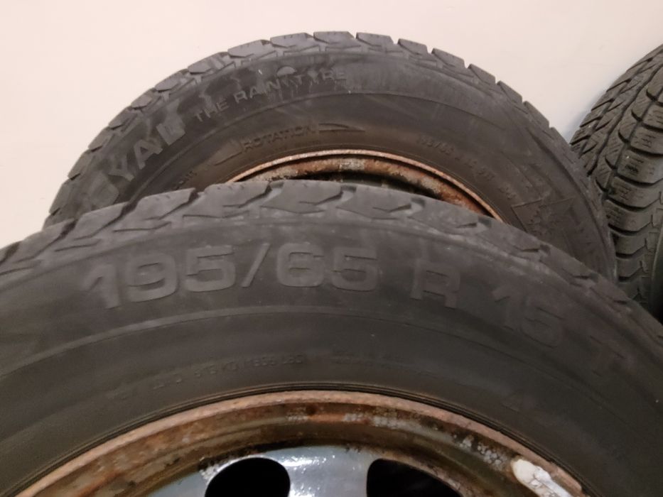 Komplet kół stalowych 5x112 z oponami zimowymi 195/65 15