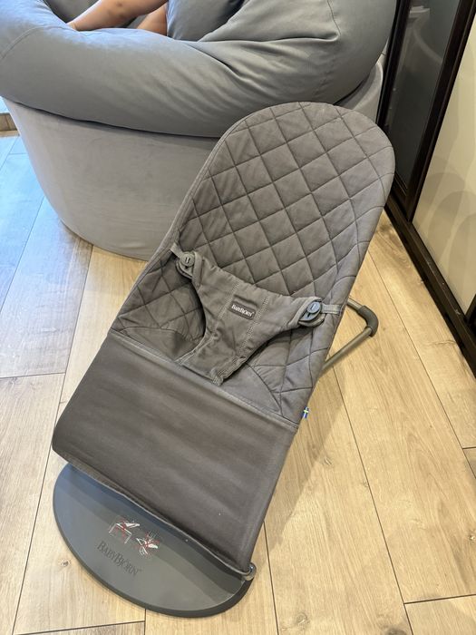 Дитячий шезлонг-гойдалка BabyBjorn Bliss Антрацит