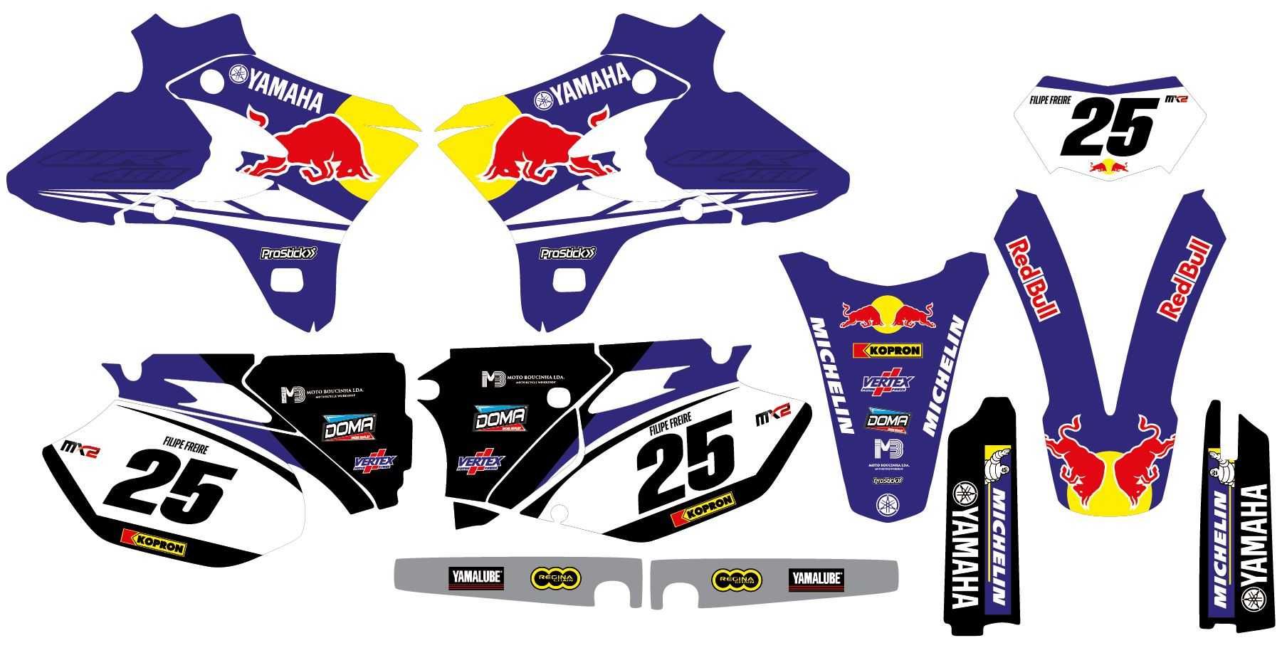 Kit Autocolantes Yamaha Yz WR