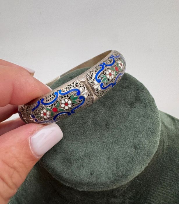 Pulseira em prata de filigrana / Antiga