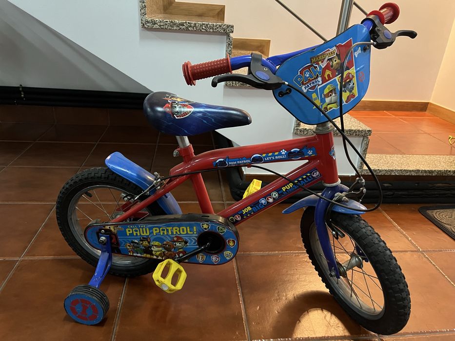 Bicicleta Patrulha Pata Menino COMO NOVA!!! 4/6anos
