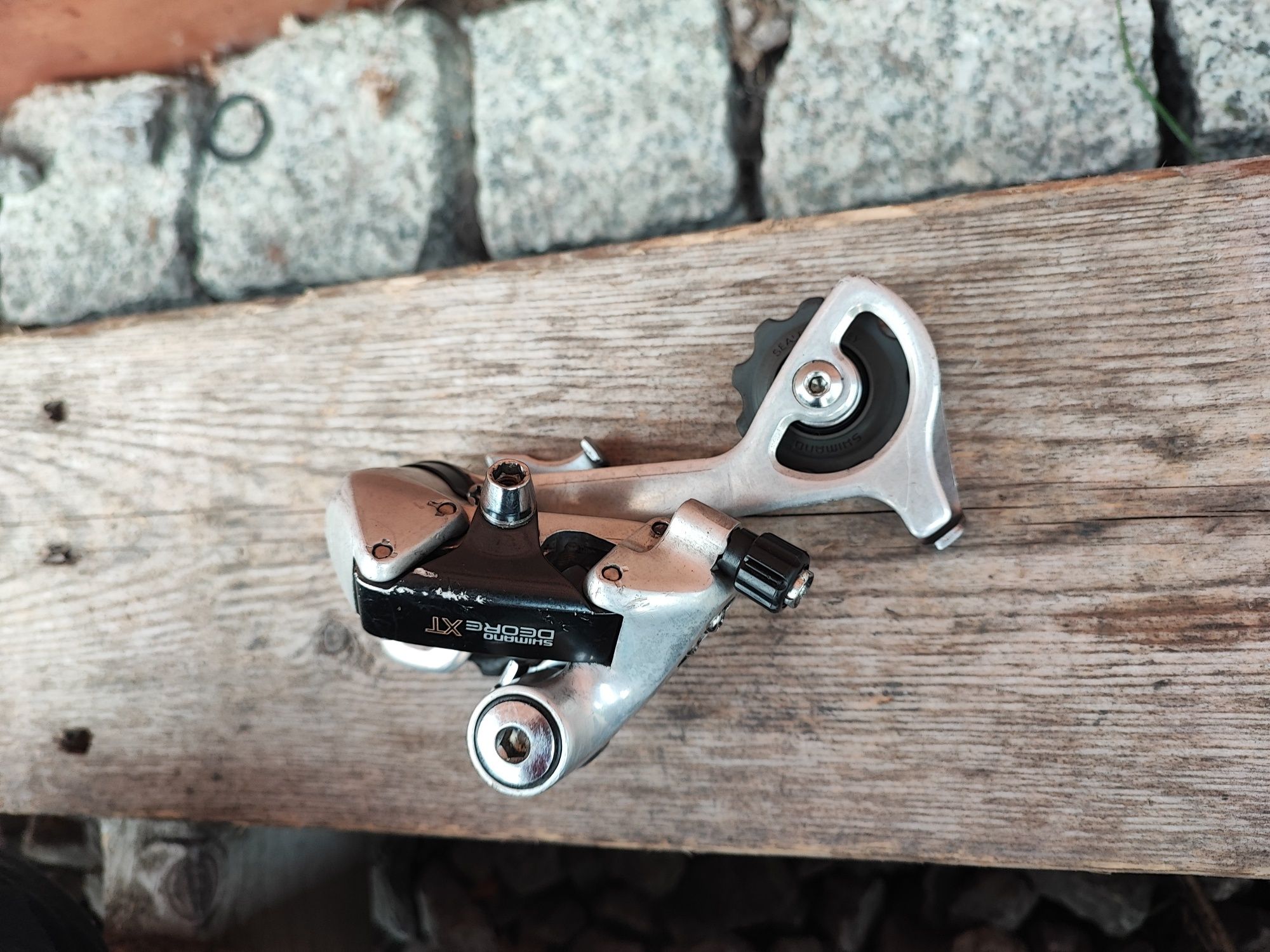 Tylna przerzutka rowerowa Shimano Deore XT M735 7s retro mtb