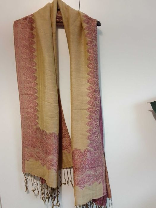 Szalik kaszmirowy dwustronny damski