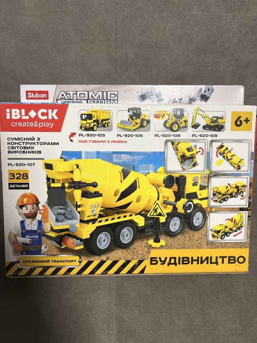 Констукторы iblock лего машина полиция