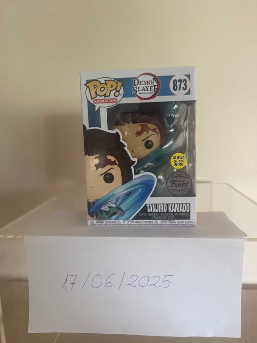 #873 - Funko Pop! Demon Slayer - Tanjiro Kamado (with Dragon) (GITD)