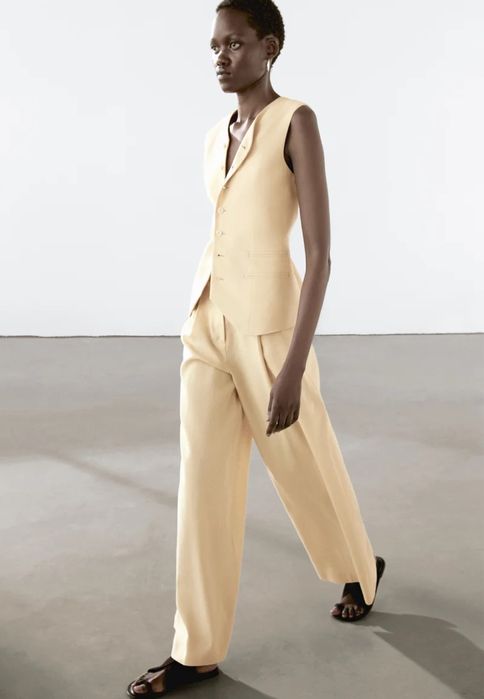 Massimo Dutti костюм з льону