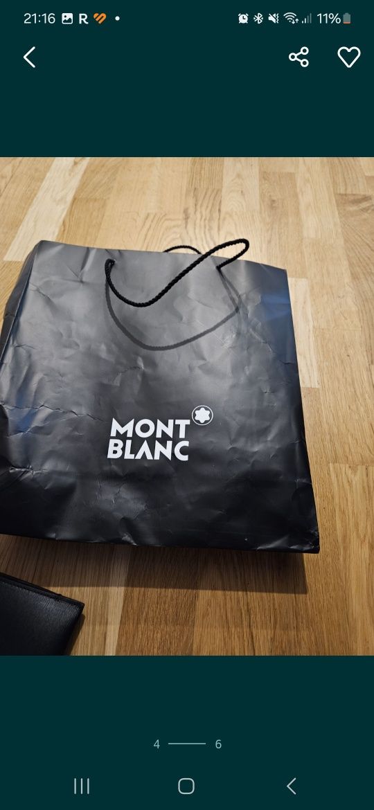 Teczka torba aktówka biznesowa Montblanc Meisterstück czarna