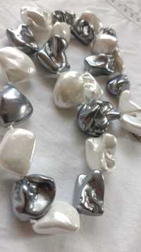Przepiękne dwukolorowe perły Majorka