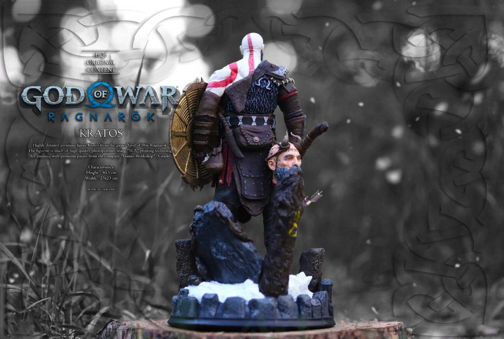 Фигурка Кратоса из игры "God of War Ragnarok" ("Бог войны" Кратос)