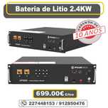 Bateria de Lítio 2.4 kWh PYLONTECH - 10 Anos de Garantia