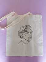 Bawełniana torba szoperka z wizerunkiem Harry Styles