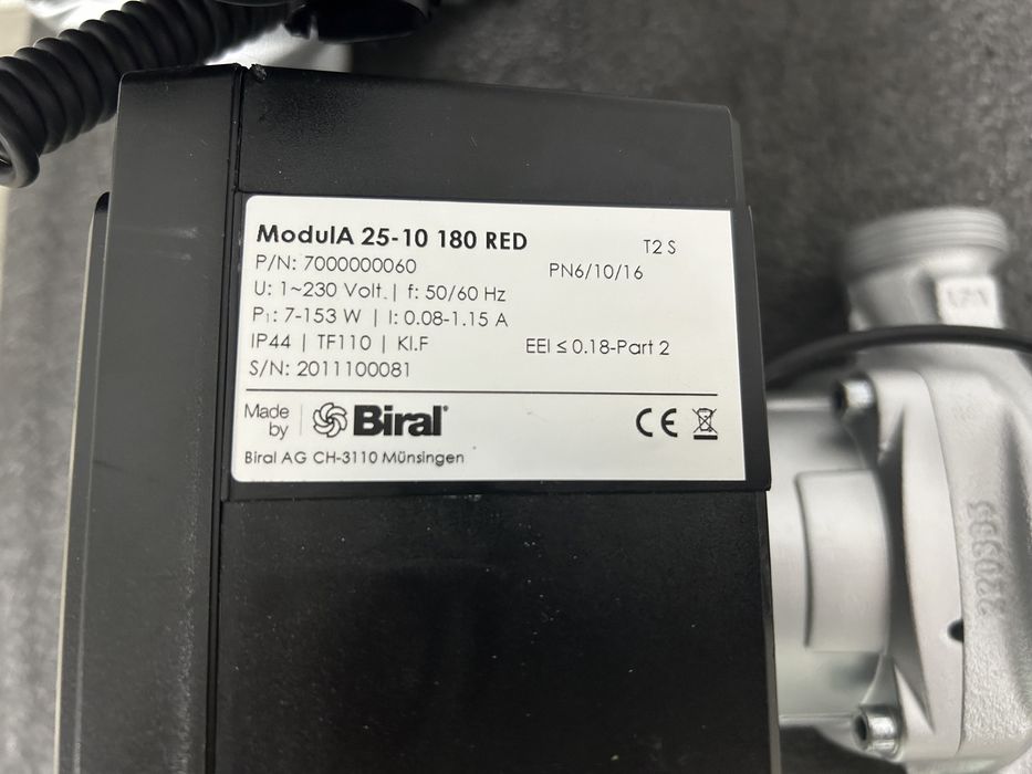 New! Насос Grundfos Biral Modula 25-10 180 RED, 11 m3/год