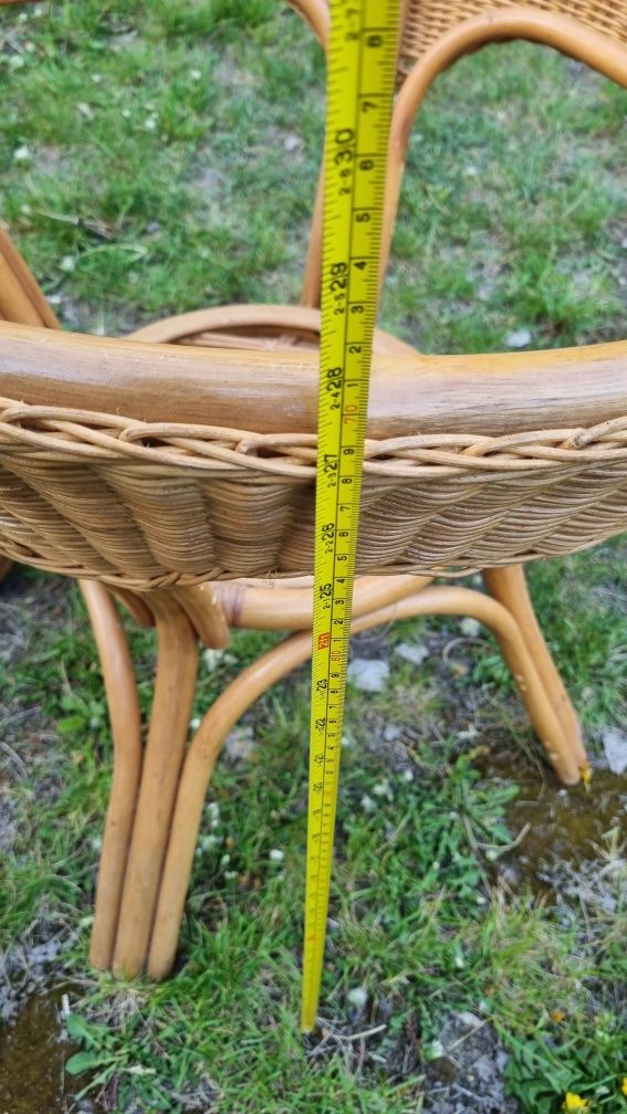 Stół rattanowy wiklinowy okrągły
