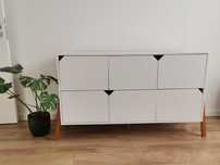 Komora Lotta firmy Bellamy biała 134x50x84