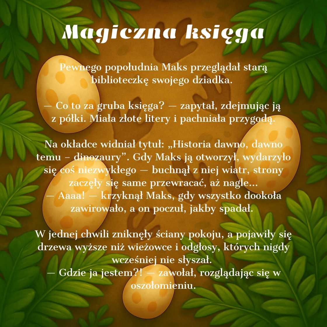 Personalizowana Książeczka dla Twojego dziecka Dinozaury