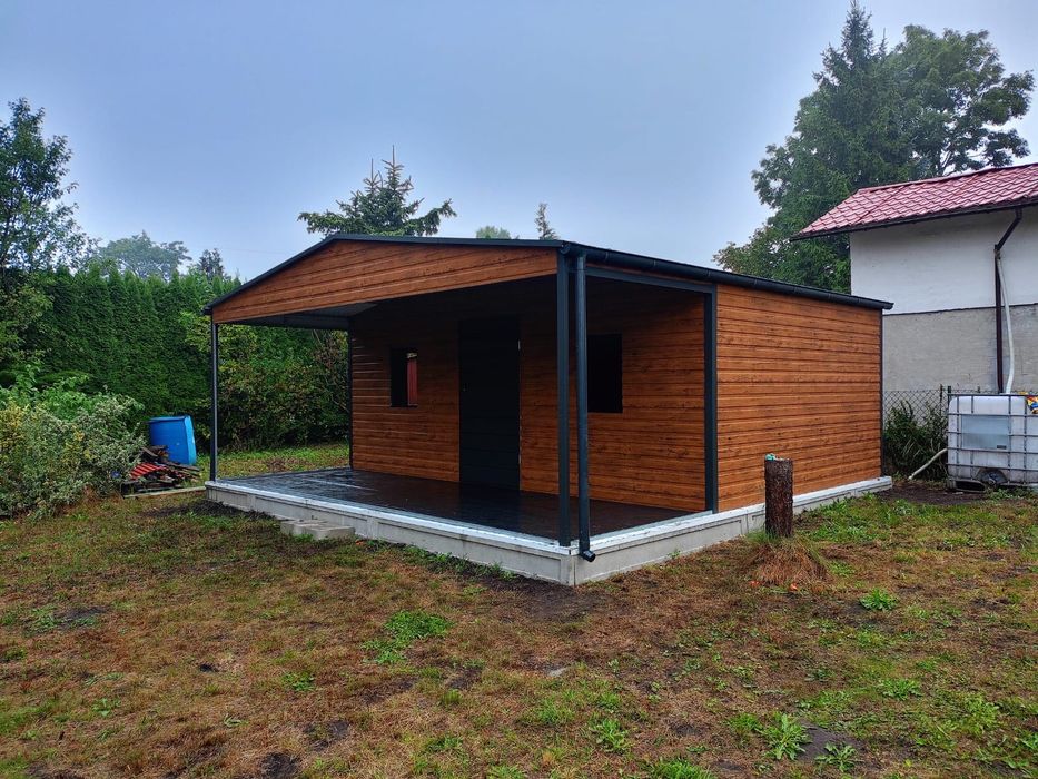 Nowy Garaż blaszany 6 x 5m drewnopodobny Producent Montaż Gratis