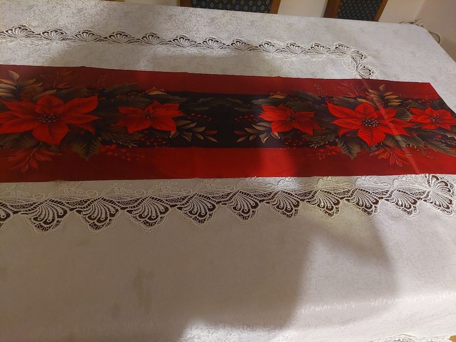 Nowa serweta świąteczna bieżnik długość 178cm, szerokość 31,5 cm