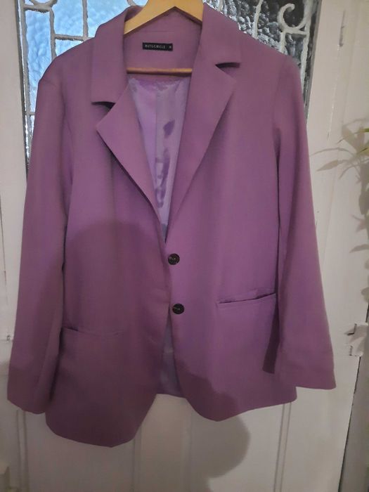 Blazer oversize em lilás