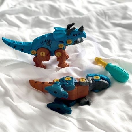 WOOPIE Zestaw Dinozaury do Skręcania 4 szt. Zestaw Konstrukcyjny w Pud
