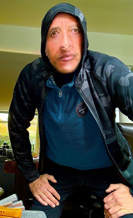 Śmieszna maska Dwayne Johnson The Rock twarz śmieszny prezent