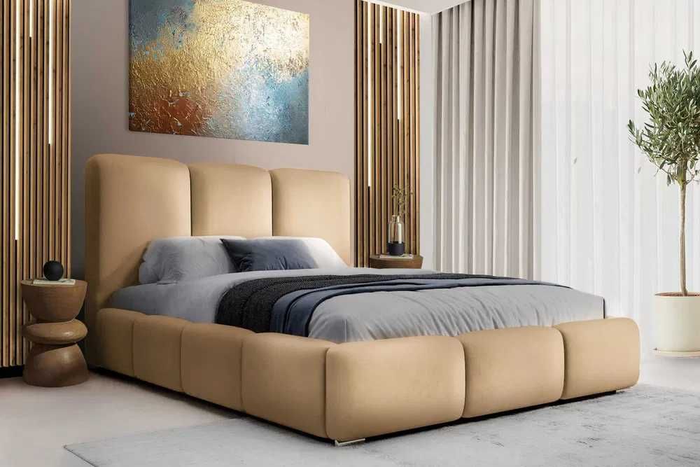 Łóżko tapicerowane z grubej pianki Bubble pojemnik + materac PRODUCENT