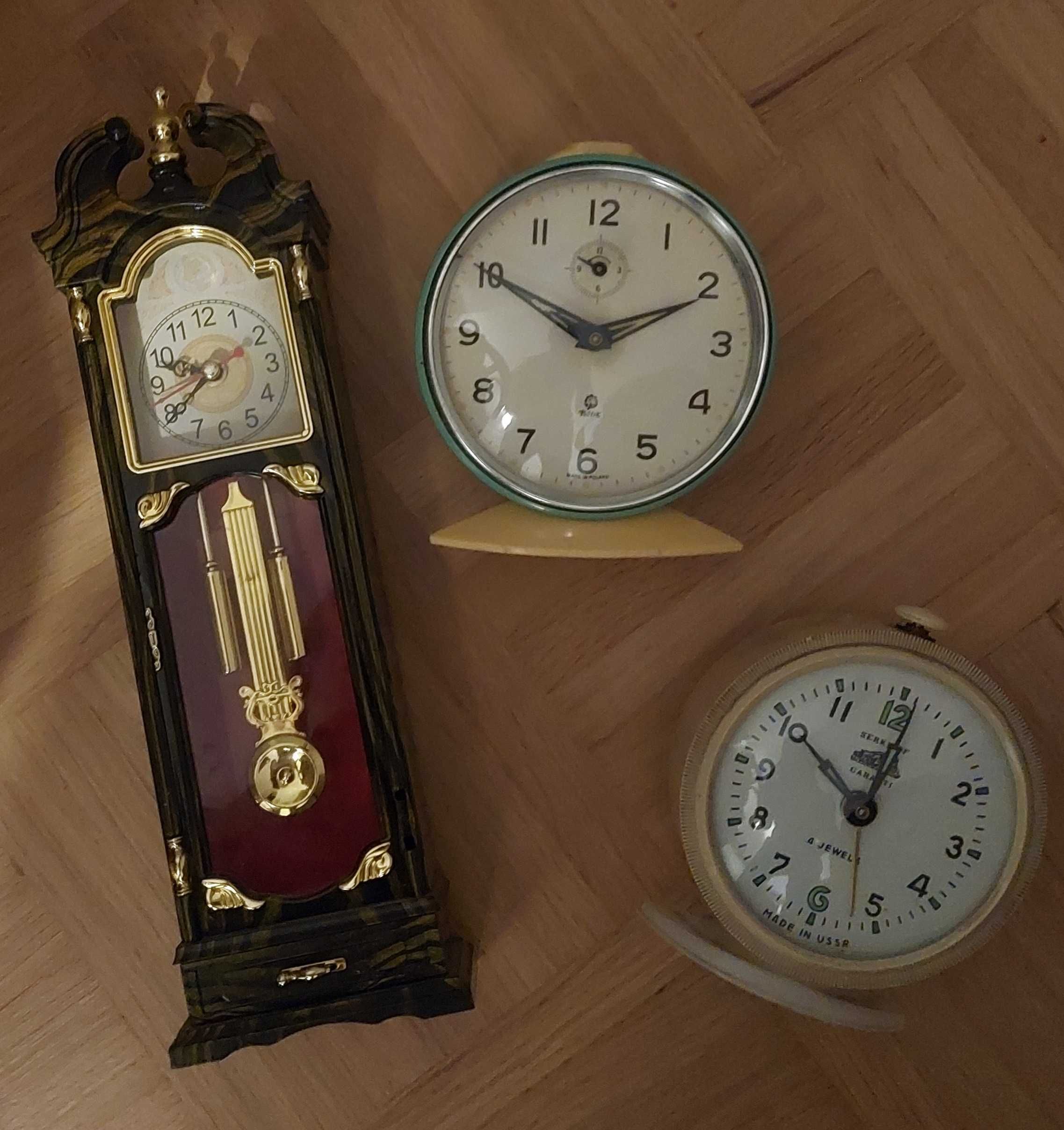 Zegar zegarek wiszący budzik z kukułką PRL kienzle hermla artdeco