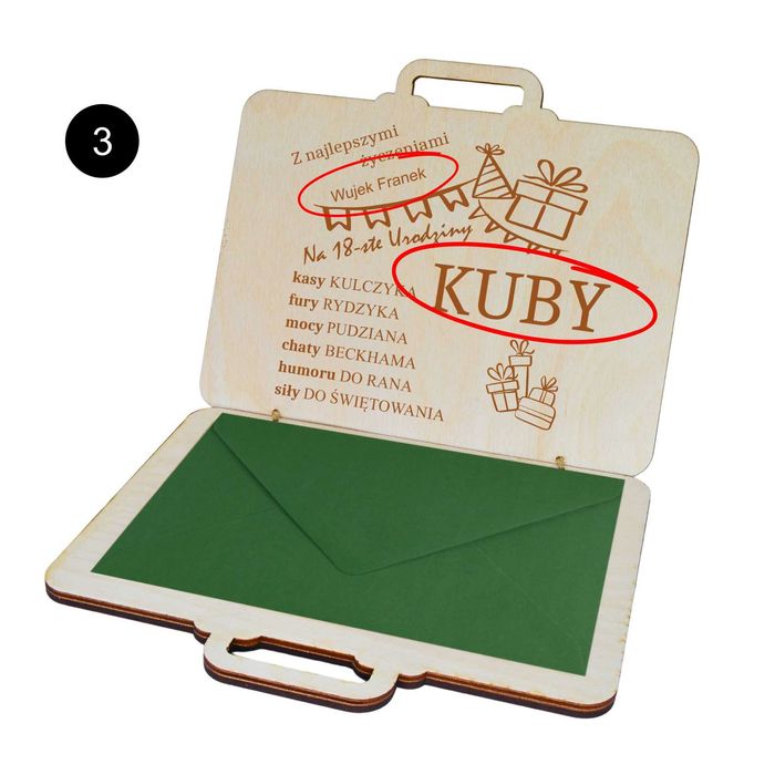 Pudełko na 18. urodziny z grafiką na pieniądze – Idealny prezent!