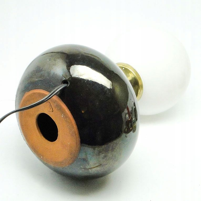 ART DECO Lampa na ceramicznej podstawie