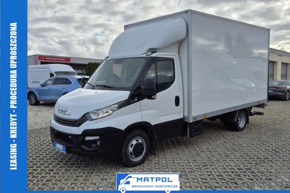 Iveco Daily 35C16 Hi-Matic, Kontener 8PAL, Winda 750Kg  klimatyzacja, webasto, r.osi 4.10, tempomat, ISRI, bliźniaki