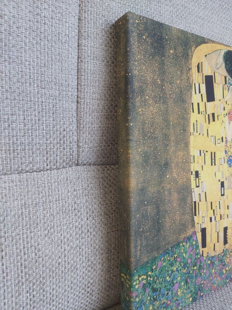 Obraz Reprodukcja obrazu Gustav Klimt The Kiss 45x45cm
