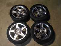 4 Jantes AMG da Mercedes 15X7JJ ET 49 5X112 com pneus 195/50R15