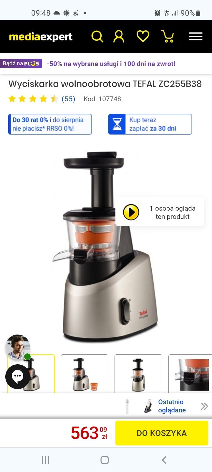 Sokowirówka marki Tefal