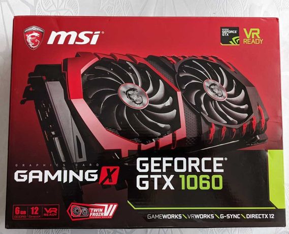 MSI GeForce GTX 1060 Gaming X 6GB GDDR5