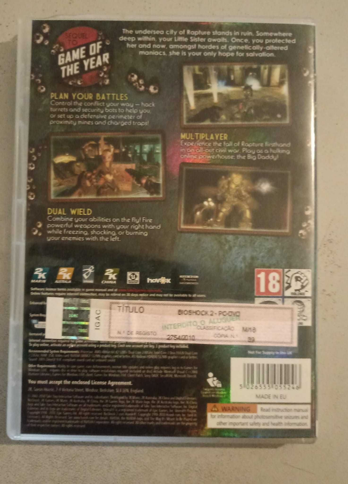 Bioshock 2 PC Edição Games for Windows