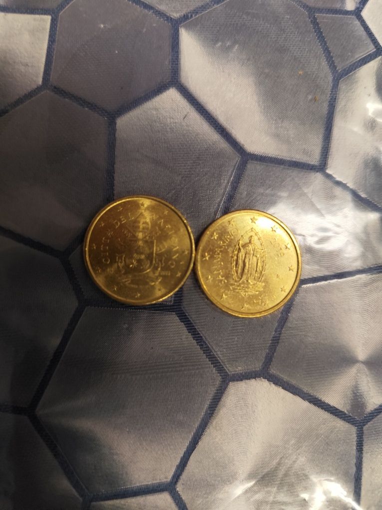 Moedas do Vaticano de 50 cêntimos
