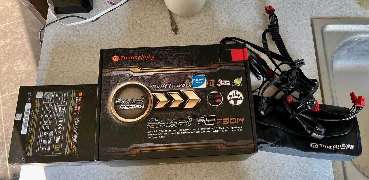 Блок питания Thermaltake Smart SE 730W [Тянет мощные видеокарты]