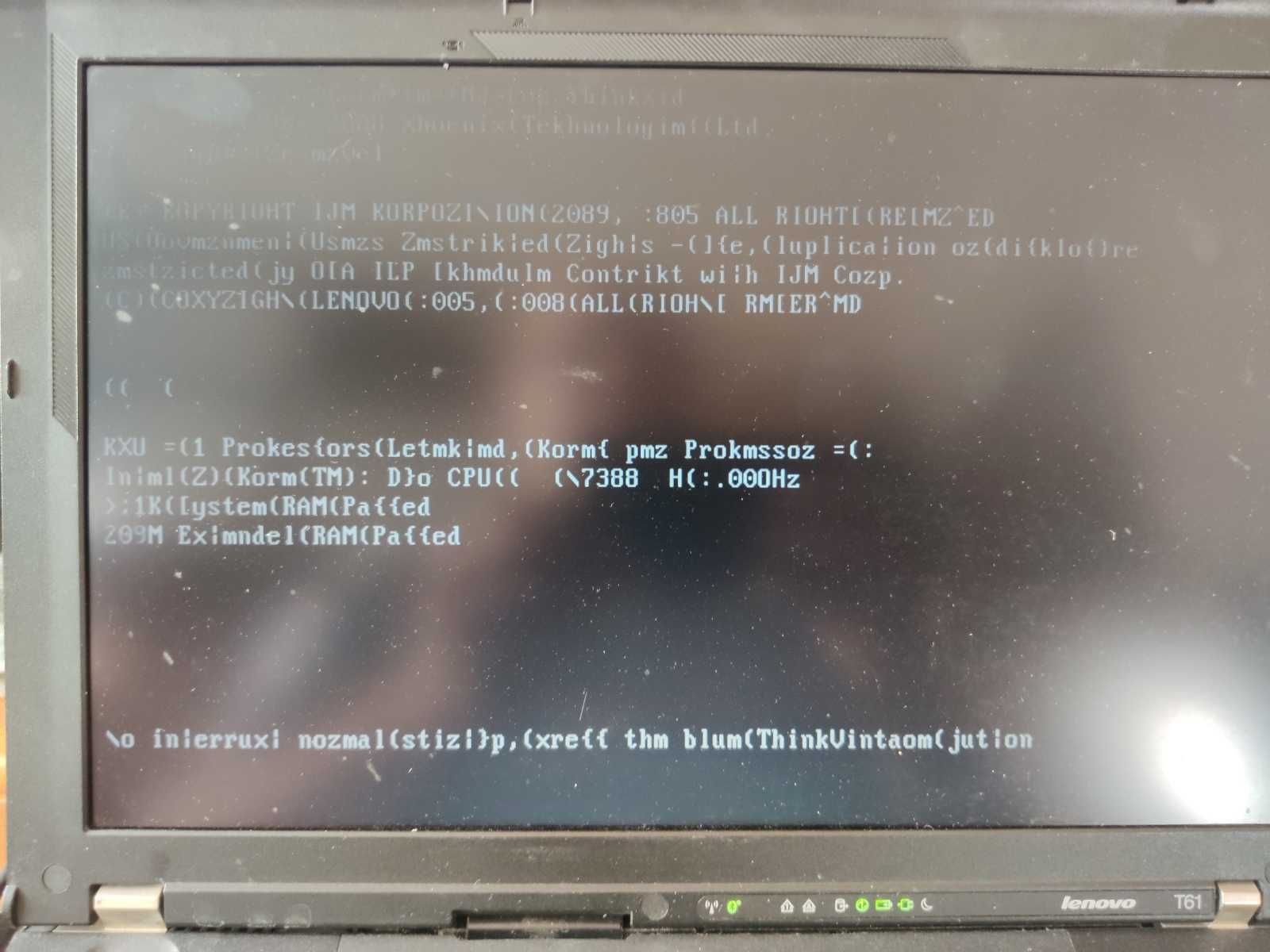 Laptop Lenovo ThinkPad T61 Intel Core 2 Duo T7500 4GB RAM