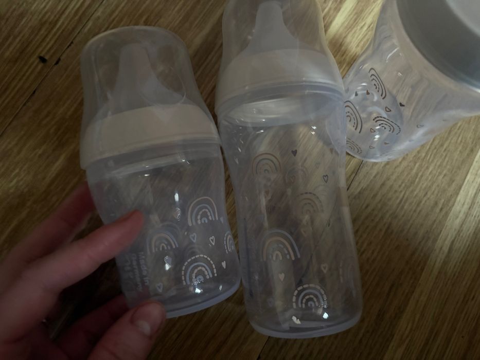 Новые бутылочки сменные соски Nuk Perfect match 0+ 3+ 6+ месяца