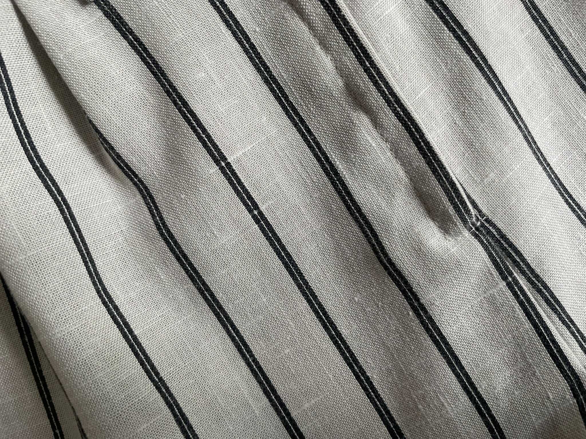 Szorty szare beżowe garniturowe paski eleganckie płócienne M 38