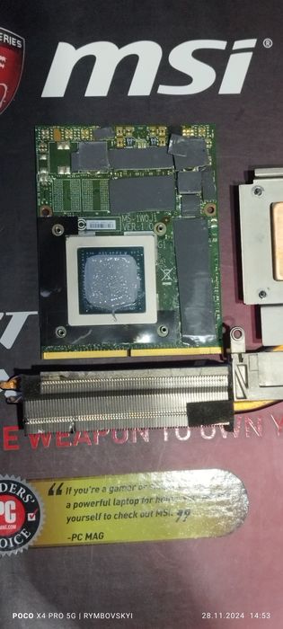 Відеокарта ноутбука МХМ GTX 970m 3GB MSI