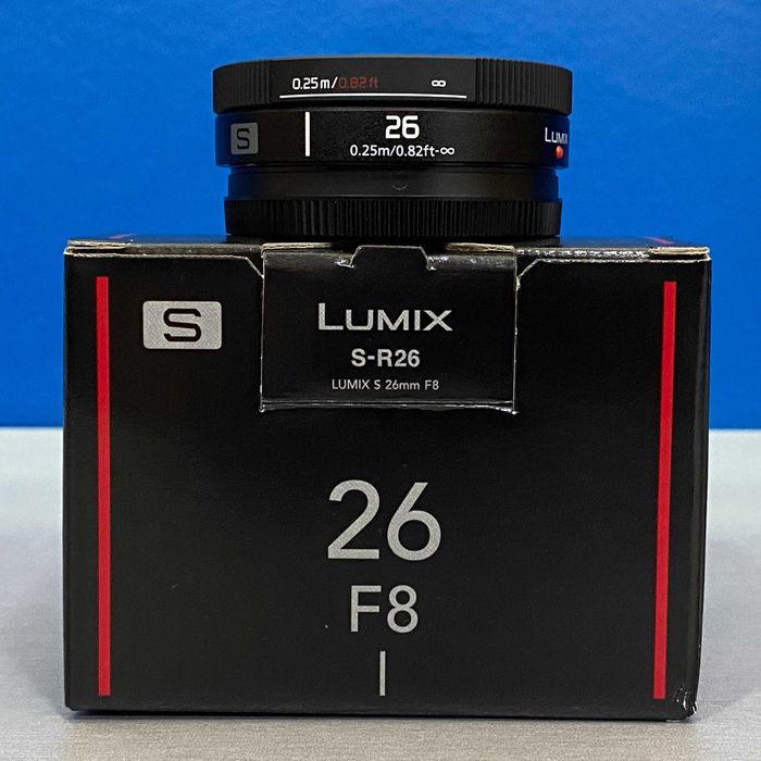 Panasonic Lumix S 26mm f/8 (NOVA - 3 ANOS DE GARANTIA)