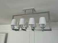London lampa wisząca 8-punktowa chrom/biały P08038WH