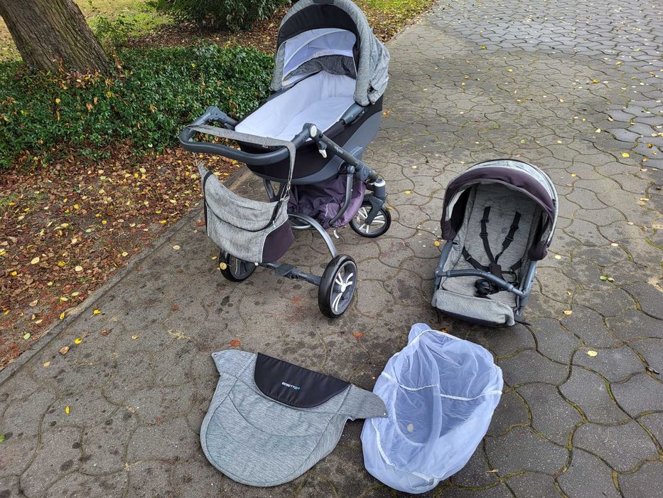 Wózek BEBETTO HOLLAND 2W1 spacerówka gondola składany zwinny lekki