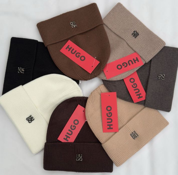 Тепла фірмова шапка Calvin Klein / Hugo Boss / Nike /Armani