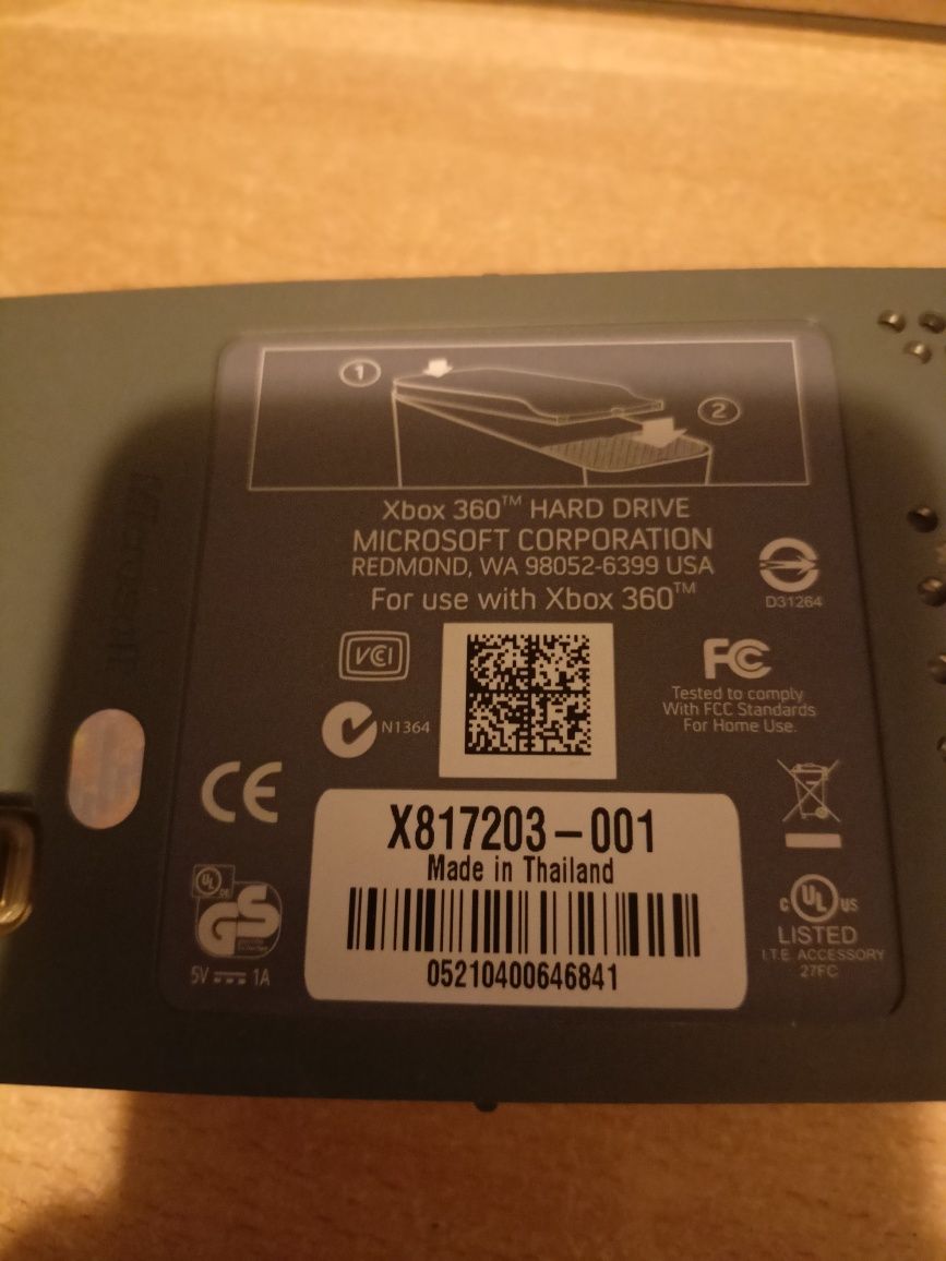 Dysk przenośny/ pamięć zewnętrzna 3 szt. do Xbox 360 HDD 60 GB