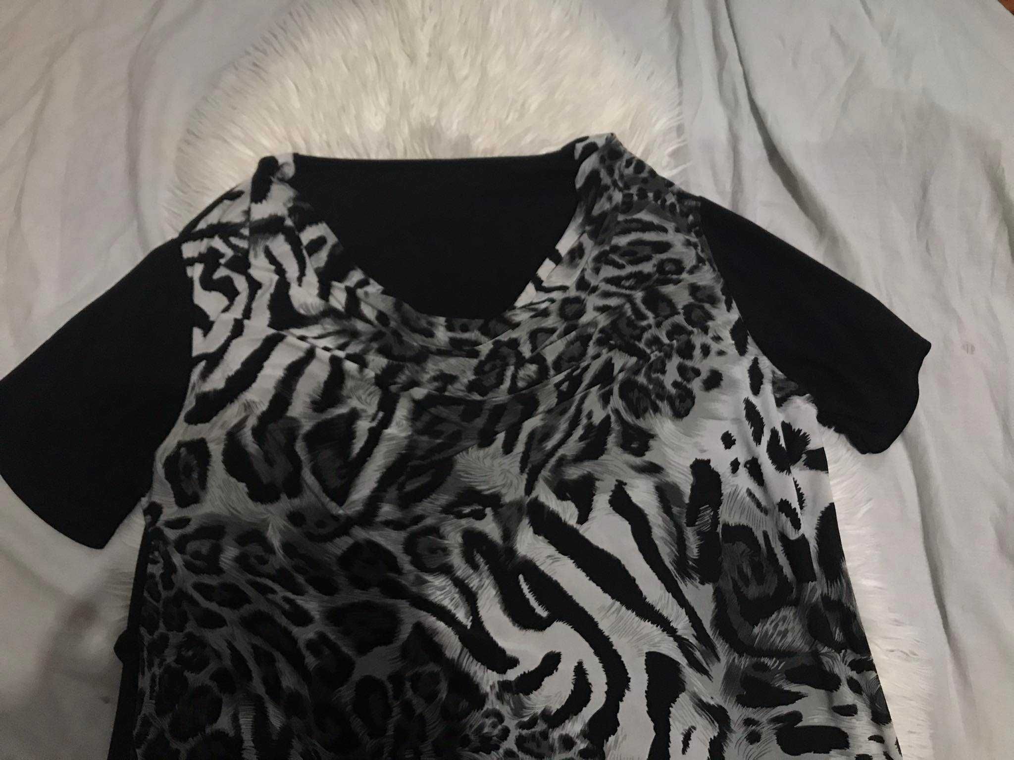 Blusa/Túnica com estampado animal